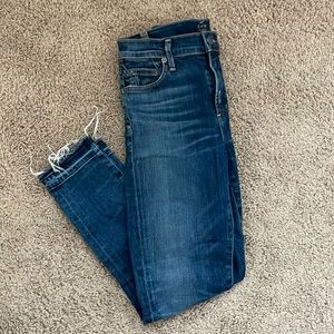 Citizens of Humanity Rocket High Rise Crop Raw Hem